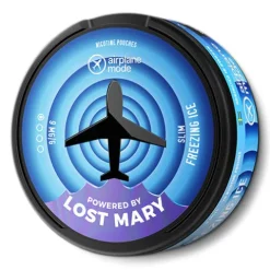 Freezing Ice Airplane Mode Nicotine Pouches by Lost Mary